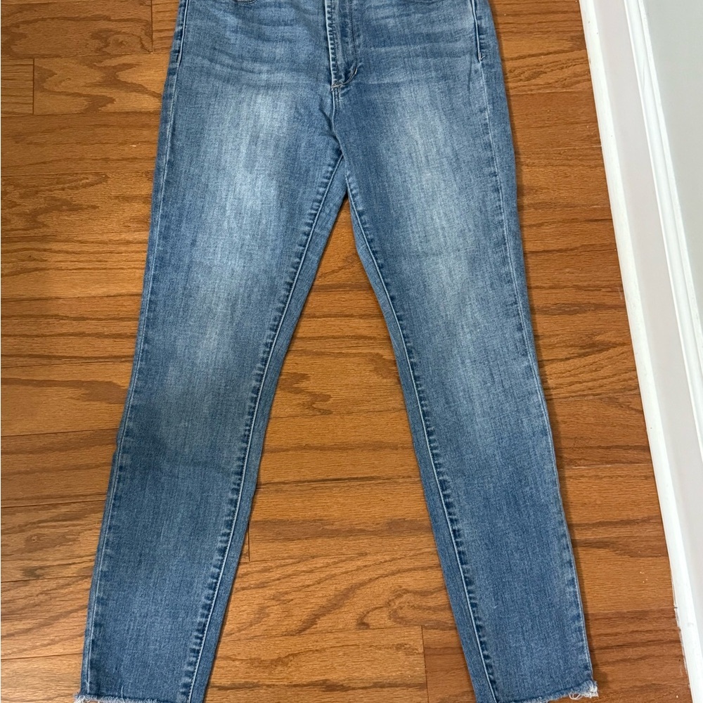 Ankle Blue Denim Skinny Jeans